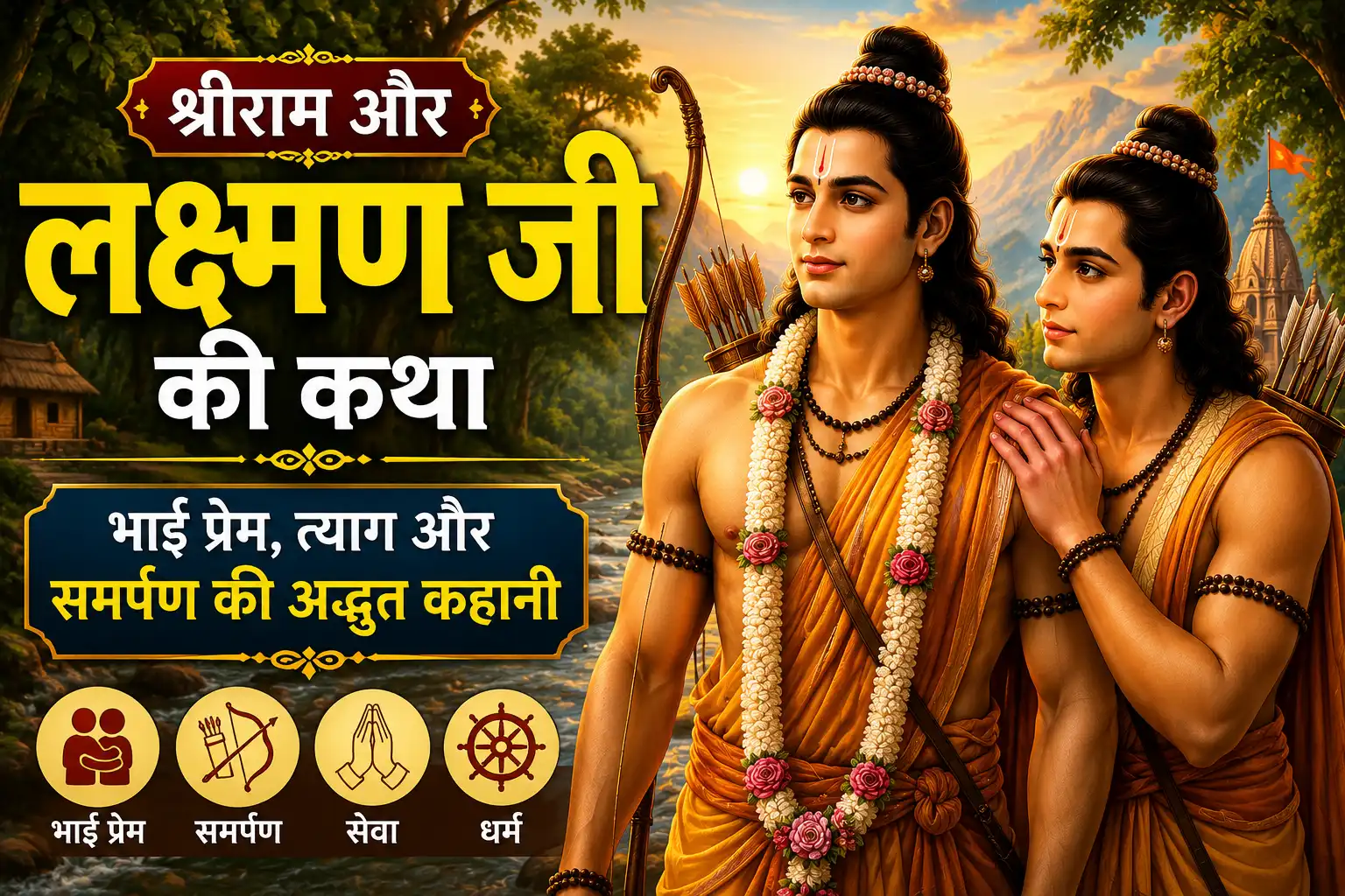 श्रीराम और लक्ष्मण जी की कथा: भाई प्रेम, त्याग और समर्पण की अद्भुत कहानी